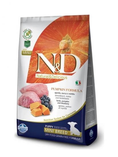 N&D Pumpkin Balkabaklı Kuzu Etli Küçük Irk Yavru Köpek Maması 7 Kg