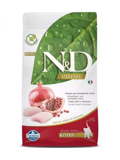 N&D Tahılsız Kitten Tavuk ve Narlı Yavru Kedi Maması 1,5 Kg