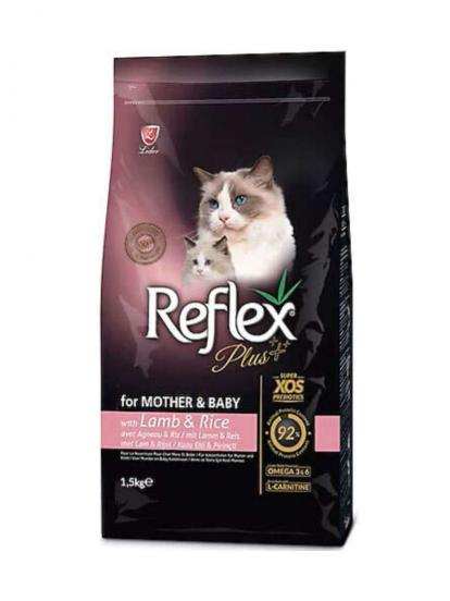 Reflex Plus Mother Baby Kuzu Etli Yavru ve Anne Kedi Maması 1,5 kg