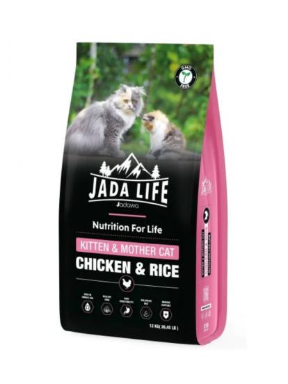 Jadawa Jada Life Tavuklu Anne ve Bebek Kedi Maması 12 Kg