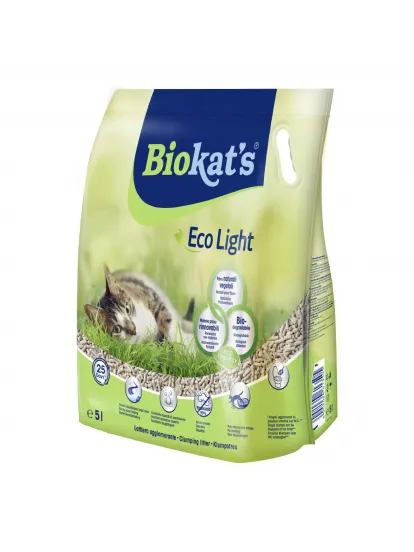 Biokat's Eco Light Fresh Spring Topaklaşan Pelet Kedi Kumu 5 Lt