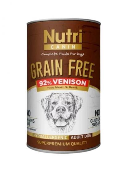 Nutri Canin Geyikli ve Patatesli Tahılsız Köpek Konservesi 400 gr