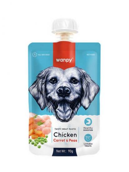 Wanpy Tavuklu ve Havuçlu Ezme Köpek Ödül Maması 90 gr