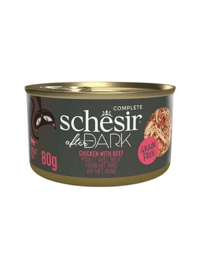 Schesir After Dark Pate Tavuk ve Sığır Etli Kedi Konservesi 80 gr