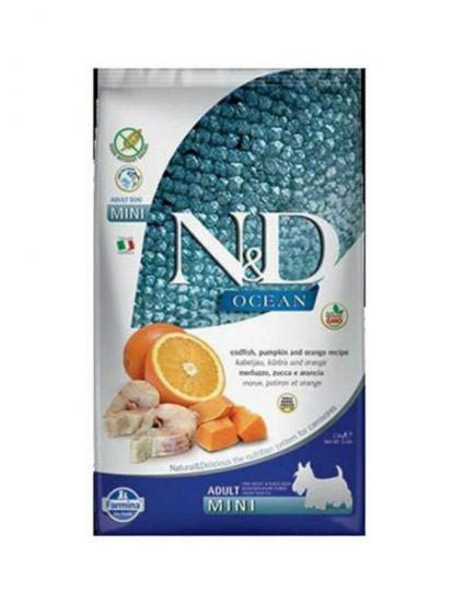 N&D Ocean Tahılsız Balkabaklı Morina Balıklı Küçük Irk Köpek Maması 2,5 kg