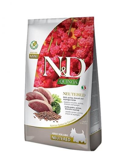N&D Quinoa Neutered Mini Ördek Brokoli Kinoa Küçük Irk Köpek Maması 2,5 kg