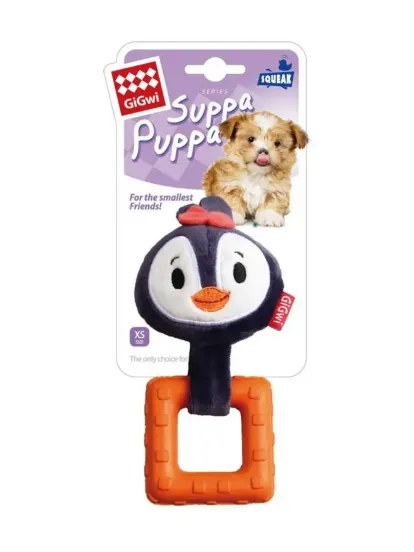 GiGwi Suppa Puppa Penguen Diş Kaşıma Köpek Oyuncağı 16 cm