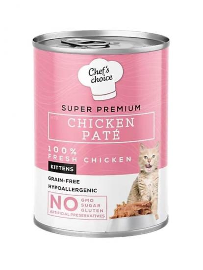 Chef's Choice Tavuklu Tahılsız Ezme Yavru Kedi Konservesi 400 gr