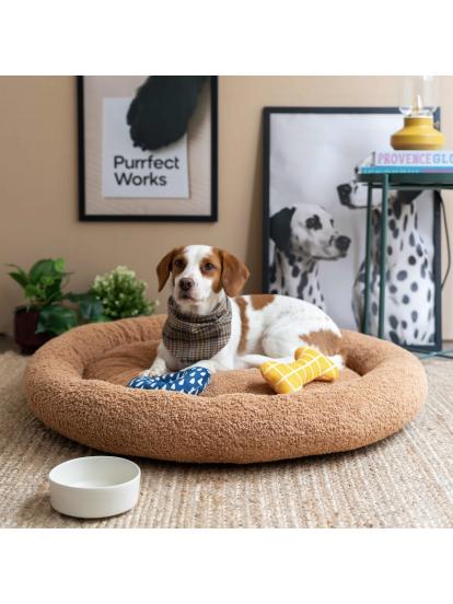 Purrfect Works CircleBed Brown Sugar Ortopedik Kedi ve Köpek Yatağı