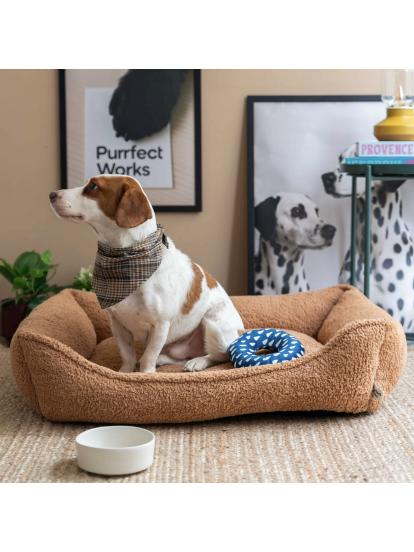 Purrfect Works CornerBed Brown Sugar Ortopedik Kedi ve Köpek Yatağı