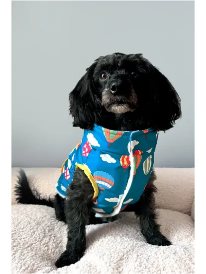 Lorico Çift Taraflı Su Geçirmez Yağmurluk ve Teddy Yelek (Mavi)